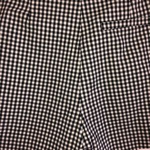 Gingham printed skort